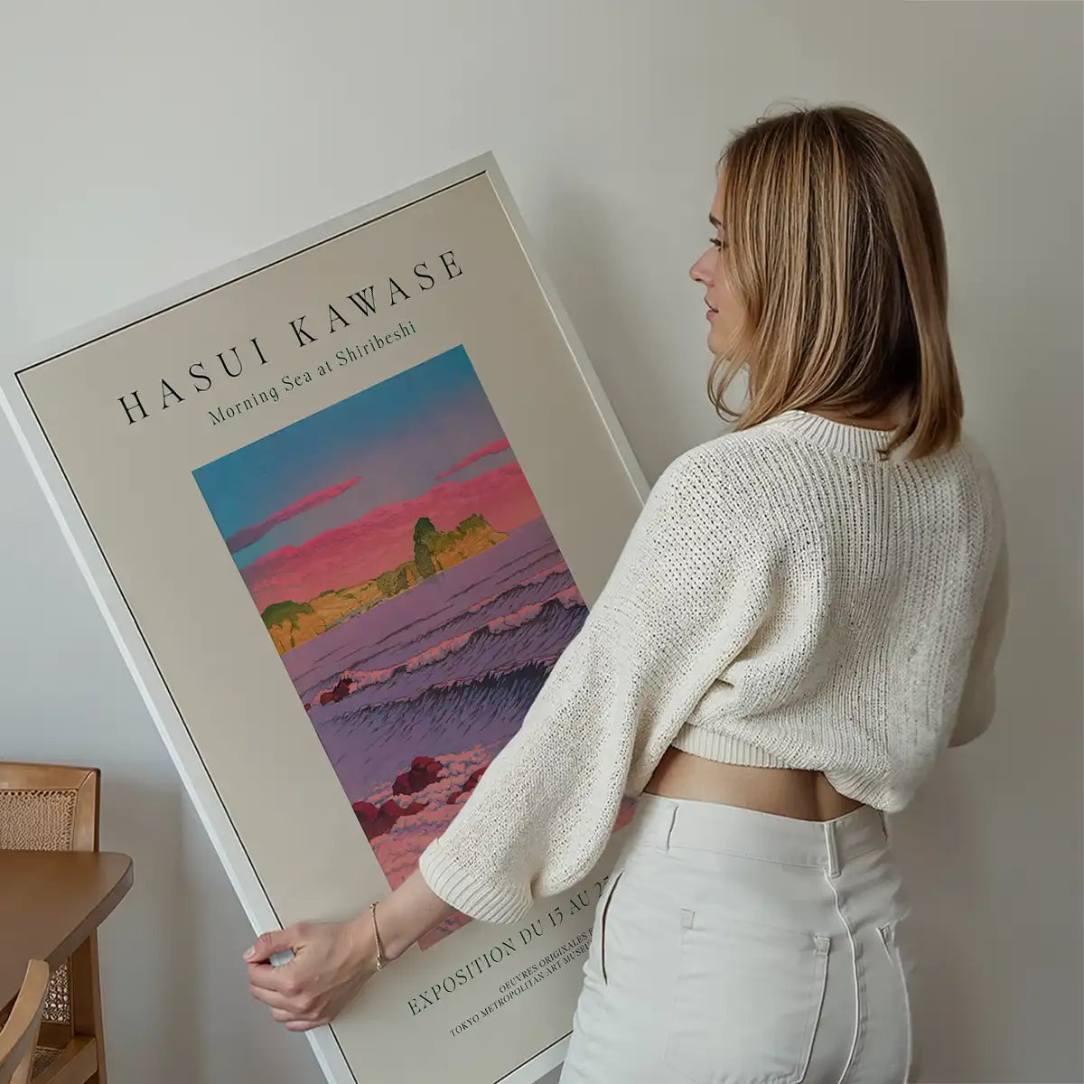 Hasui Kawase Morning Sea Exhibition Poster Print 1