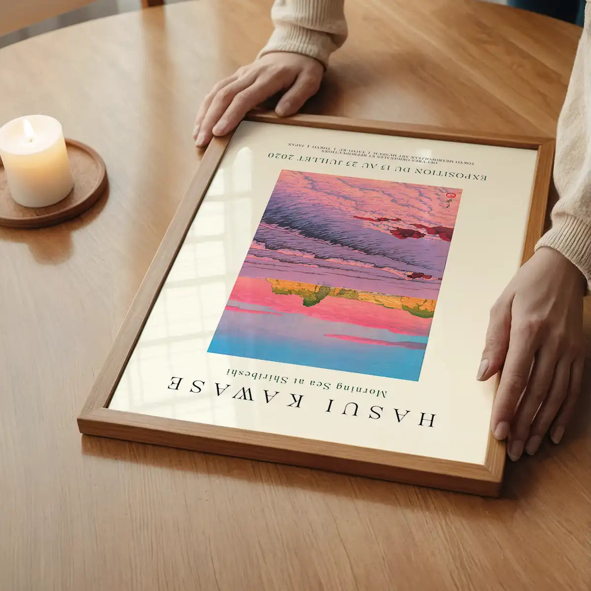 Hasui Kawase Morning Sea Exhibition Poster Print 1