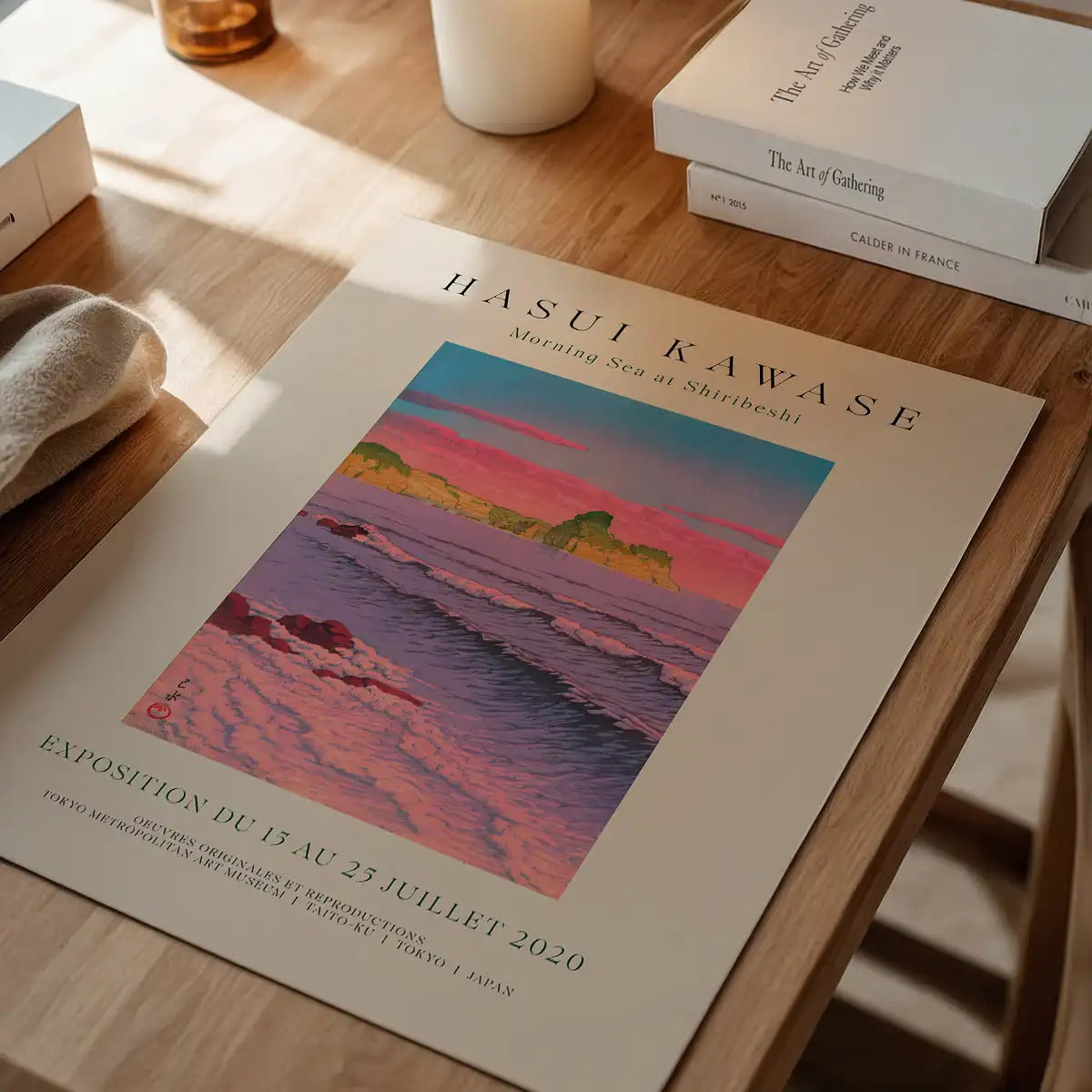 Hasui Kawase Morning Sea Exhibition Poster Print 1