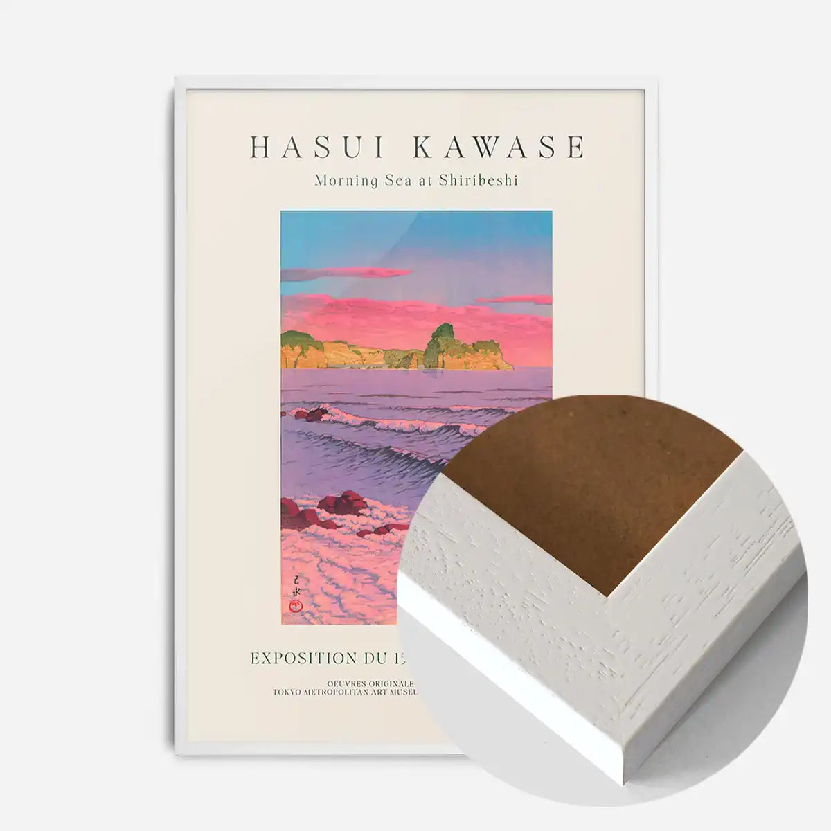 Hasui Kawase Morning Sea Exhibition Poster Print 1