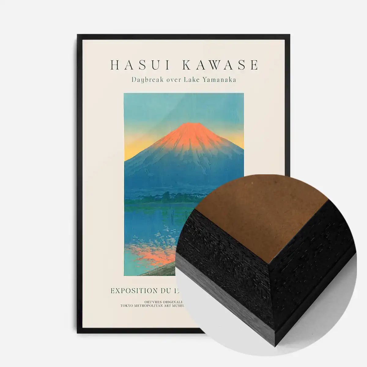 Hasui Kawase Lake Yamanaka Exhibition Poster Print