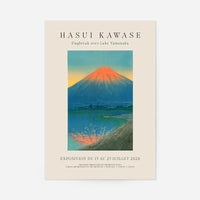 Hasui Kawase Lake Yamanaka Exhibition Poster Print