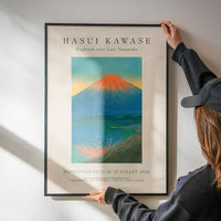 Hasui Kawase Lake Yamanaka Exhibition Poster Print