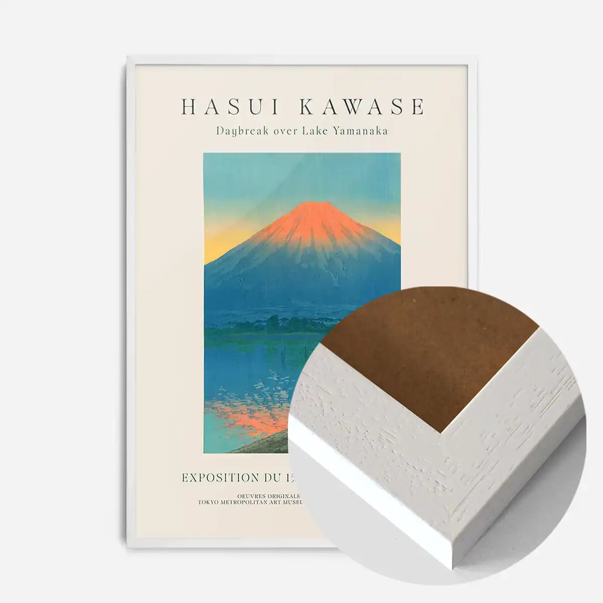 Hasui Kawase Lake Yamanaka Exhibition Poster Print