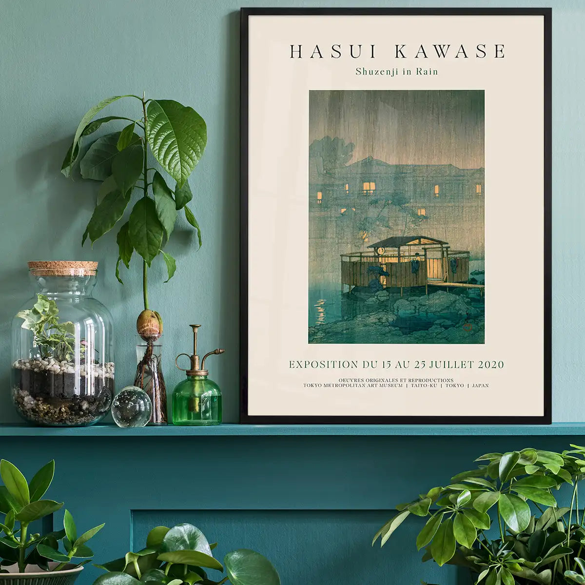Hasui Kawase Shuzenji in the Rain Exhibition Poster Print