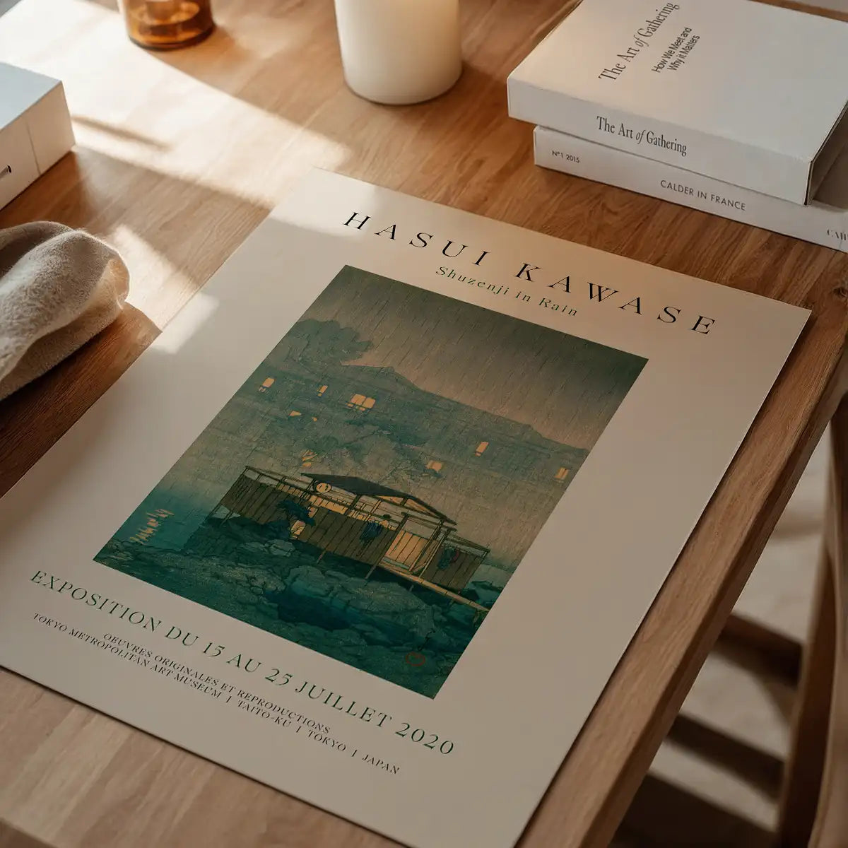 Hasui Kawase Shuzenji in the Rain Exhibition Poster Print