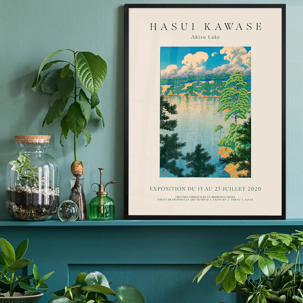 Hasui Kawase Akisu Lake Exhibition Poster Print