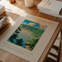 Hasui Kawase Akisu Lake Exhibition Poster Print