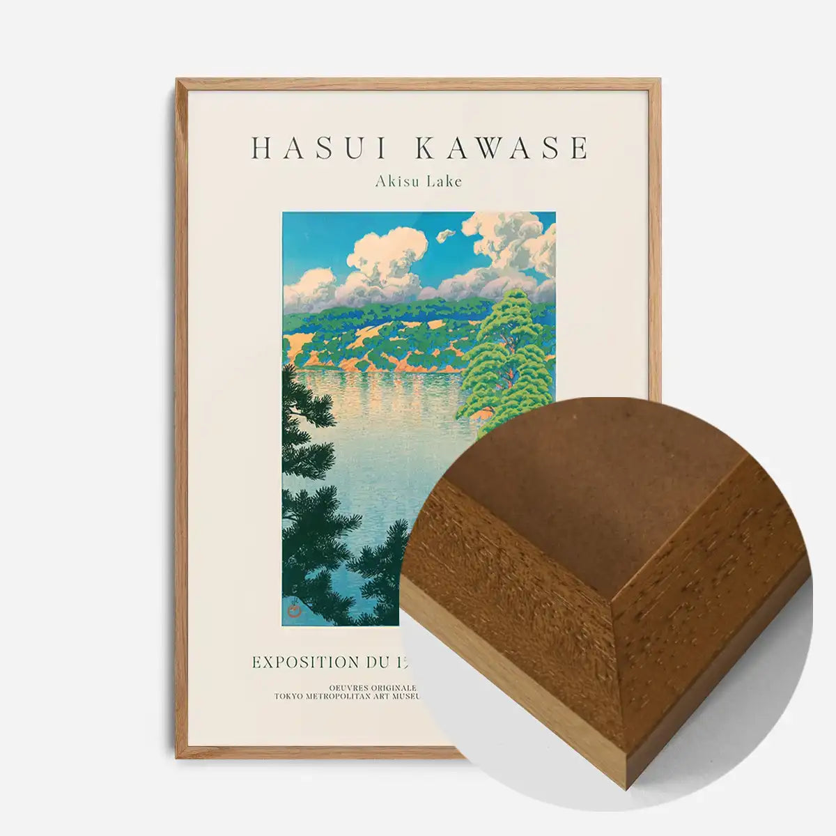 Hasui Kawase Akisu Lake Exhibition Poster Print