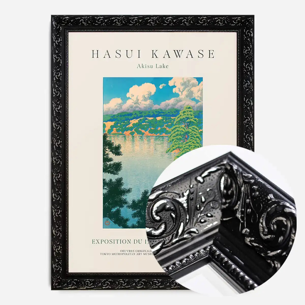 Hasui Kawase Akisu Lake Exhibition Poster Print