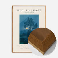 Hasui Kawase Full Moon At Gamo Exhibition Poster Print 1