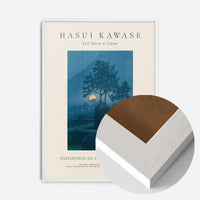 Hasui Kawase Full Moon At Gamo Exhibition Poster Print 1