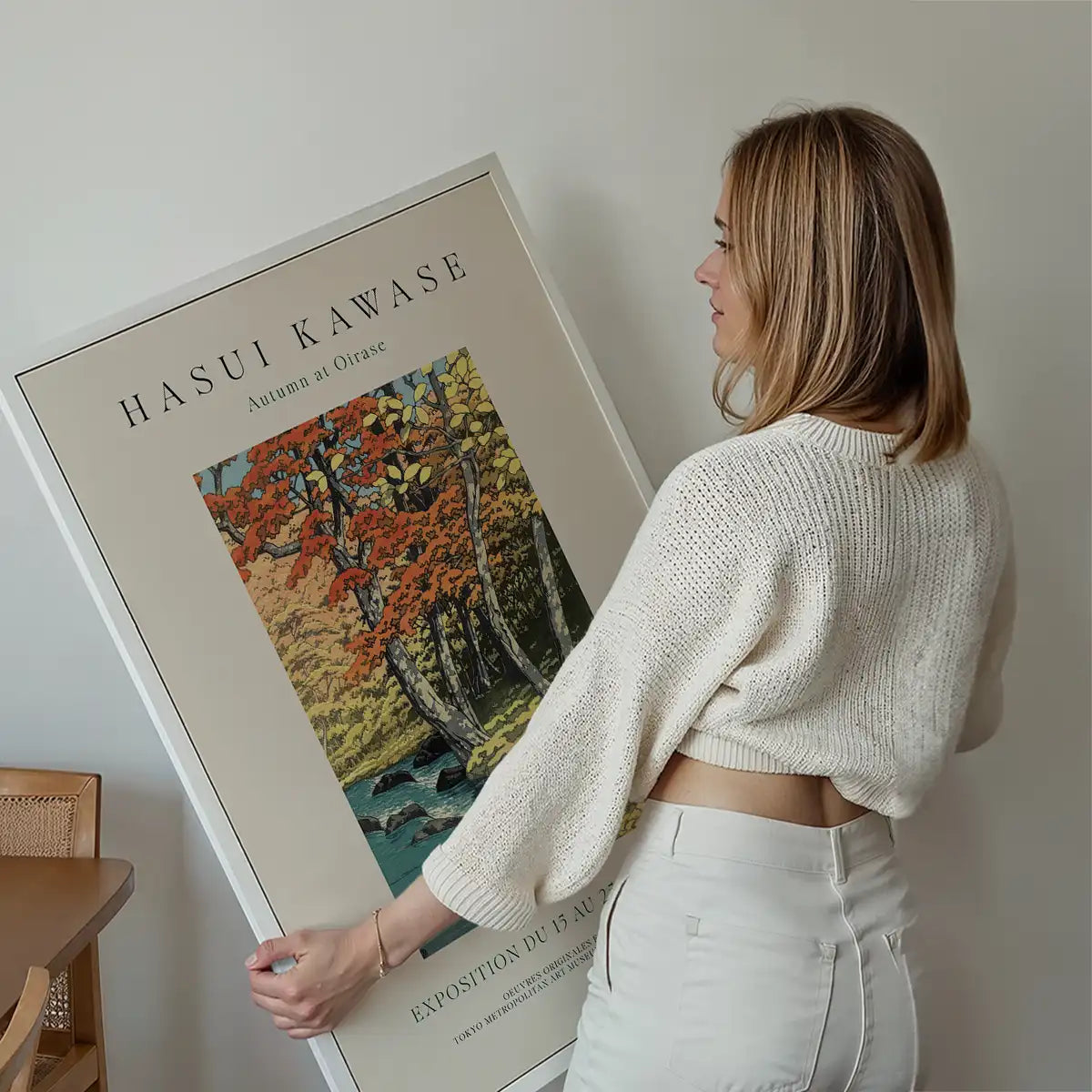 Hasui Kawase Autumn at Oirase Exhibition Poster Print
