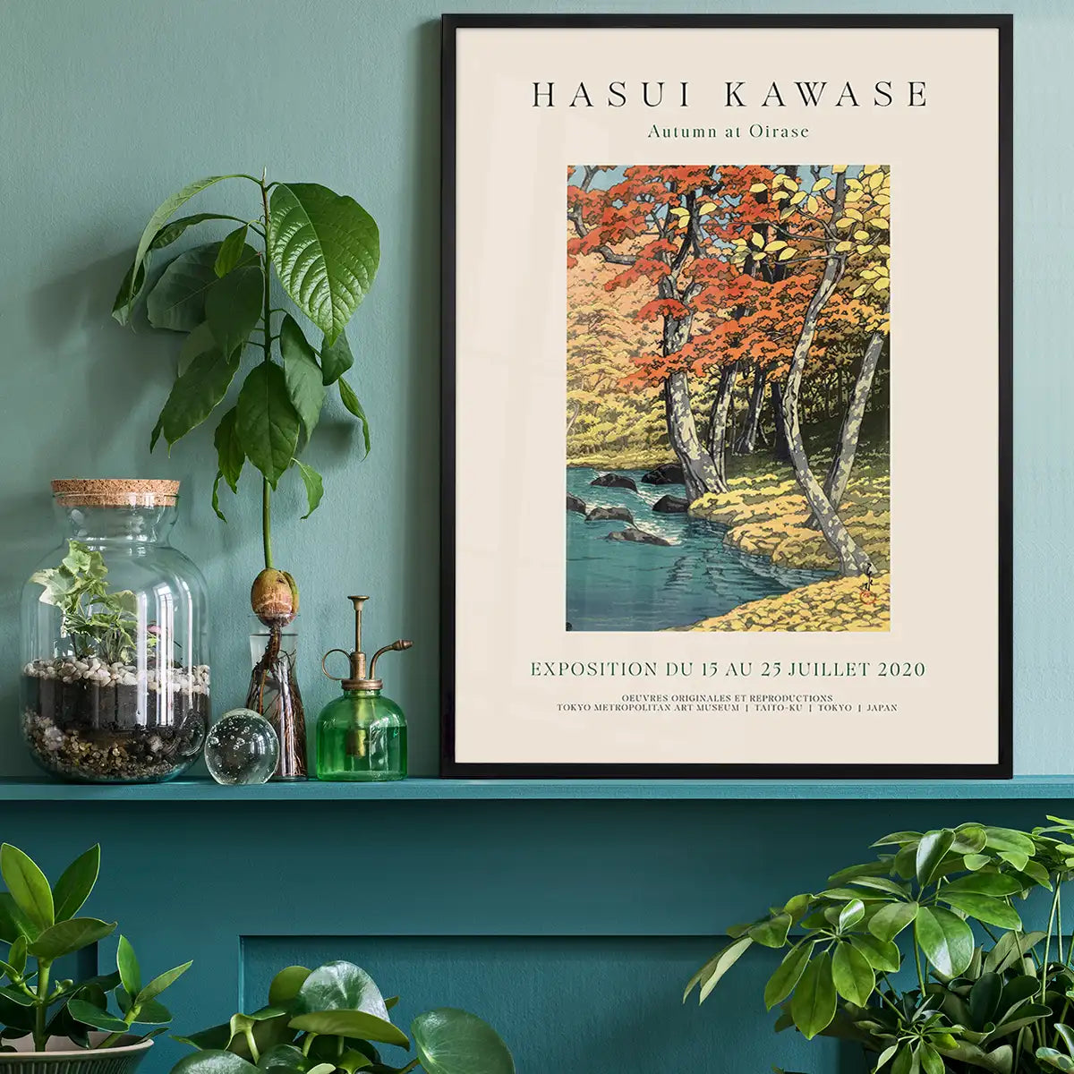 Hasui Kawase Autumn at Oirase Exhibition Poster Print