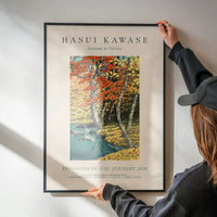 Hasui Kawase Autumn at Oirase Exhibition Poster Print