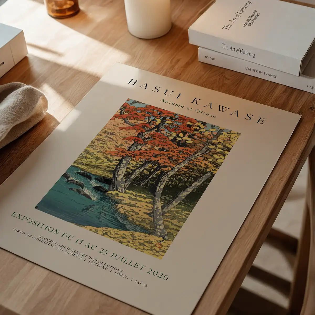 Hasui Kawase Autumn at Oirase Exhibition Poster Print
