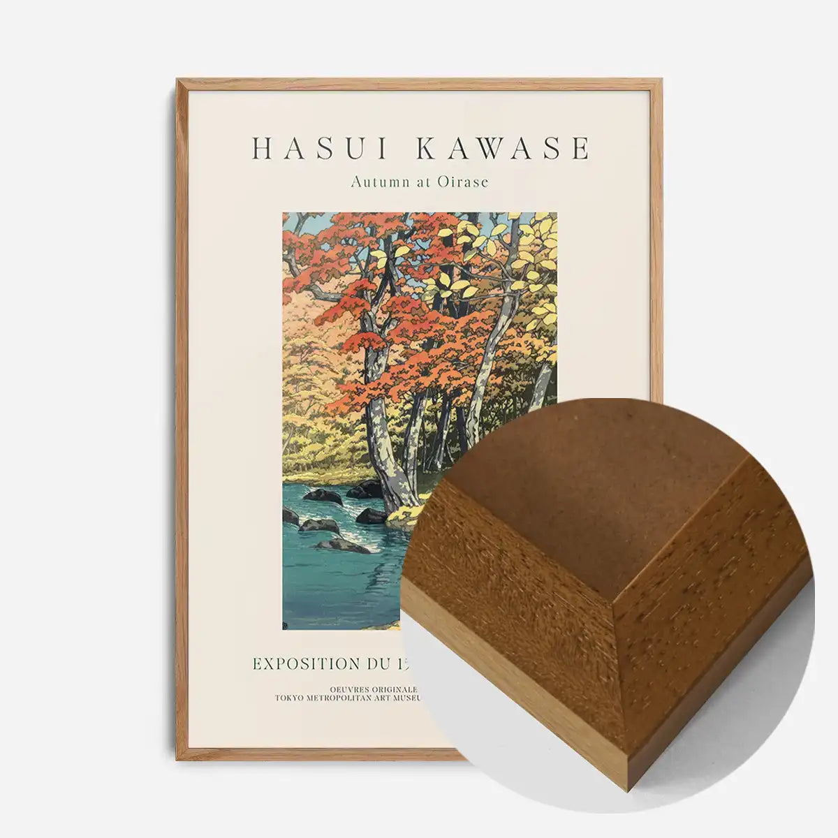 Hasui Kawase Autumn at Oirase Exhibition Poster Print