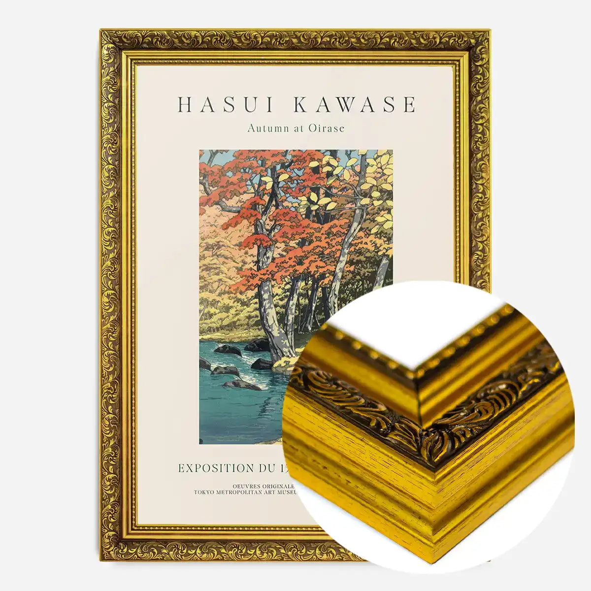 Hasui Kawase Autumn at Oirase Exhibition Poster Print