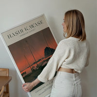 Hasui Kawase Harbour Sunset Exhibition Poster Print