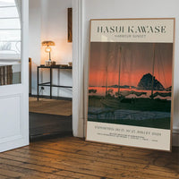 Hasui Kawase Harbour Sunset Exhibition Poster Print