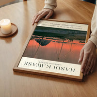 Hasui Kawase Harbour Sunset Exhibition Poster Print