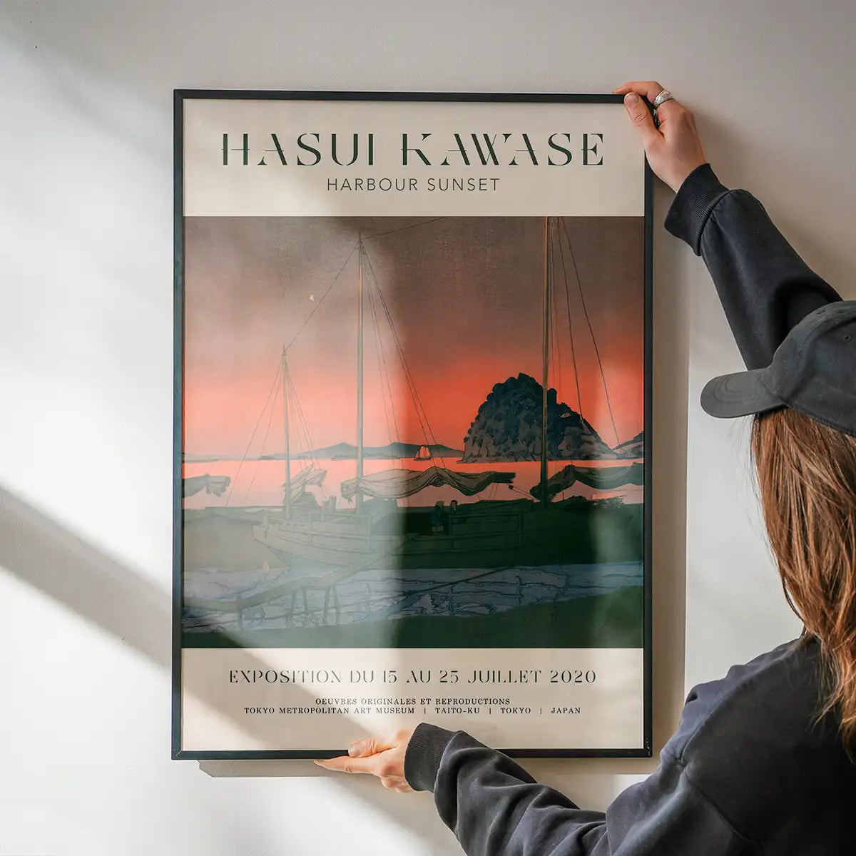 Hasui Kawase Harbour Sunset Exhibition Poster Print