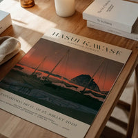 Hasui Kawase Harbour Sunset Exhibition Poster Print