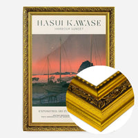 Hasui Kawase Harbour Sunset Exhibition Poster Print