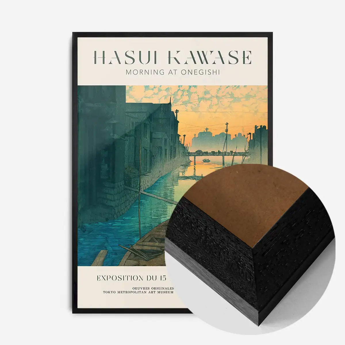 Hasui Kawase Morning at Onegishi Exhibition Poster Print