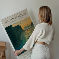 Hasui Kawase Morning at Onegishi Exhibition Poster Print