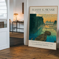 Hasui Kawase Morning at Onegishi Exhibition Poster Print