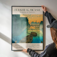 Hasui Kawase Morning at Onegishi Exhibition Poster Print