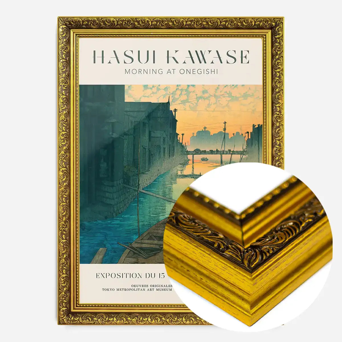 Hasui Kawase Morning at Onegishi Exhibition Poster Print