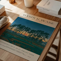 Hasui Kawase Setting Sun Exhibition Poster Print