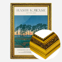 Hasui Kawase Setting Sun Exhibition Poster Print