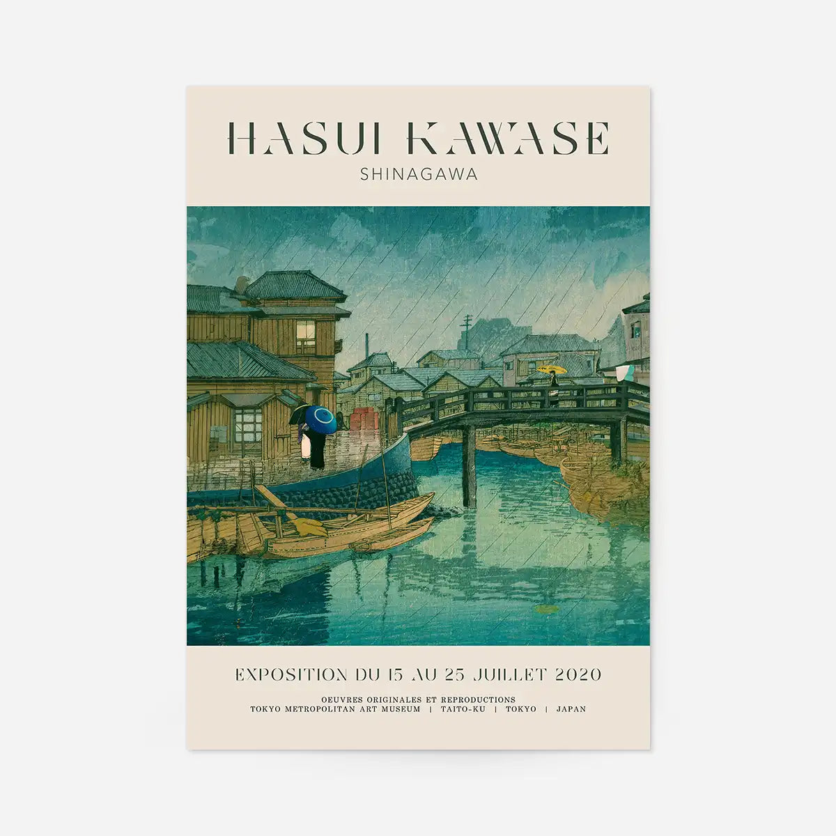 Hasui Kawase Shinagawa Exhibition Poster Print