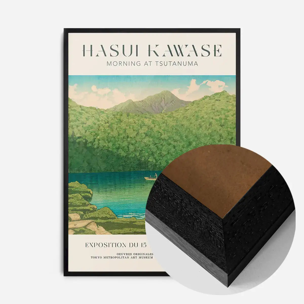 Hasui Kawase Morning at Tsutanuma Exhibition Poster Print