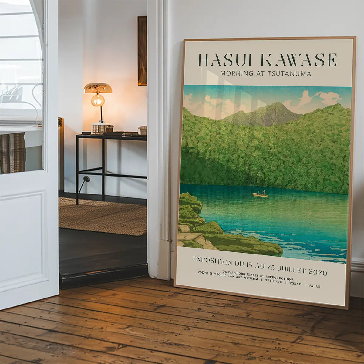 Hasui Kawase Morning at Tsutanuma Exhibition Poster Print