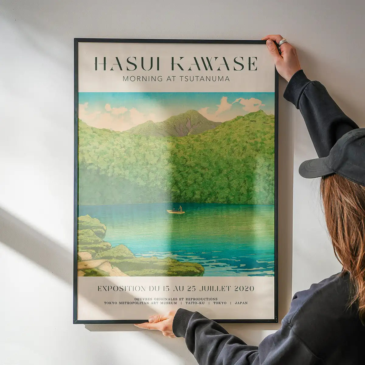 Hasui Kawase Morning at Tsutanuma Exhibition Poster Print