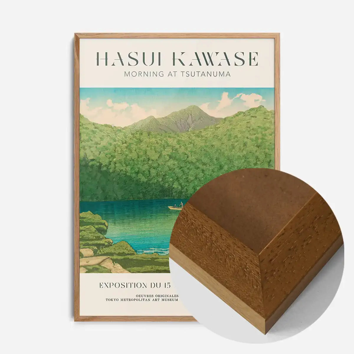 Hasui Kawase Morning at Tsutanuma Exhibition Poster Print