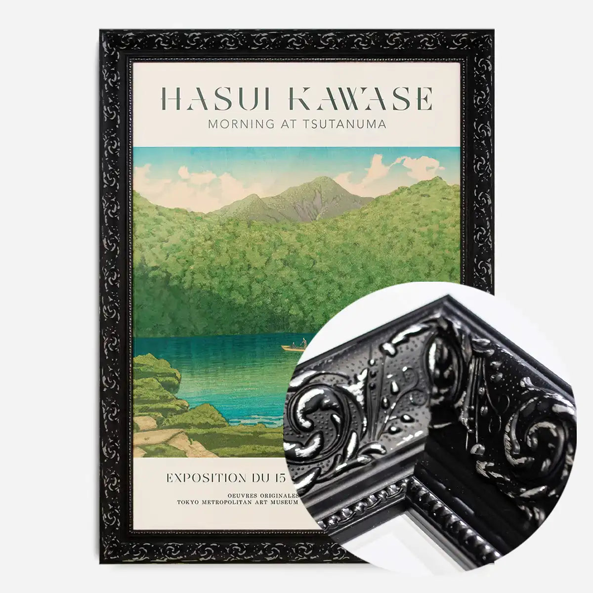 Hasui Kawase Morning at Tsutanuma Exhibition Poster Print