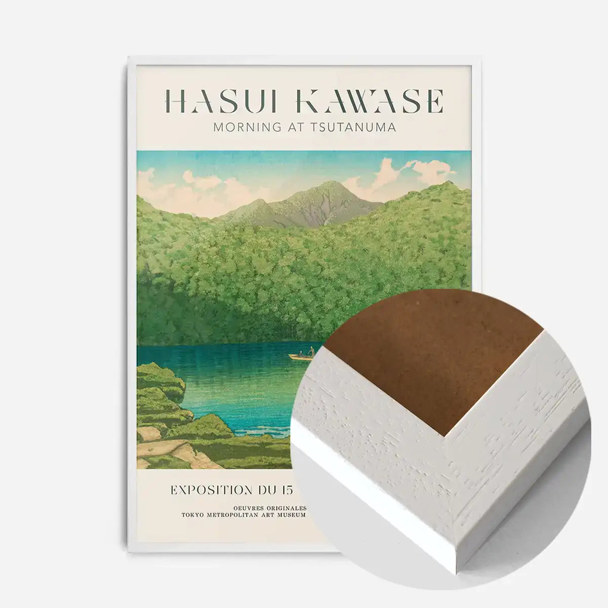 Hasui Kawase Morning at Tsutanuma Exhibition Poster Print