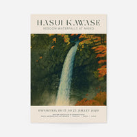 Hasui Kawase Keegon Waterfalls Exhibition Poster Print
