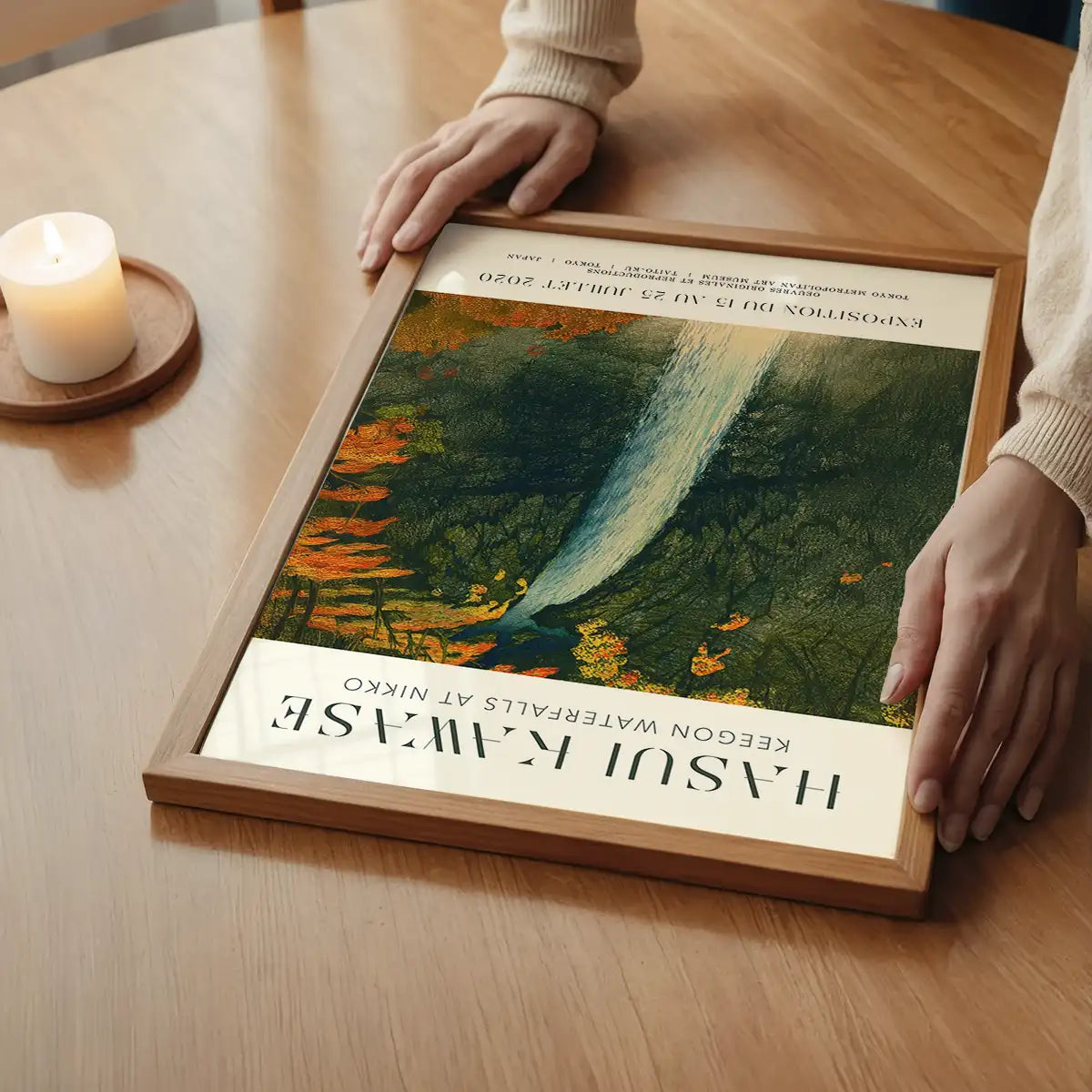 Hasui Kawase Keegon Waterfalls Exhibition Poster Print
