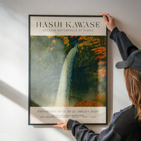 Hasui Kawase Keegon Waterfalls Exhibition Poster Print