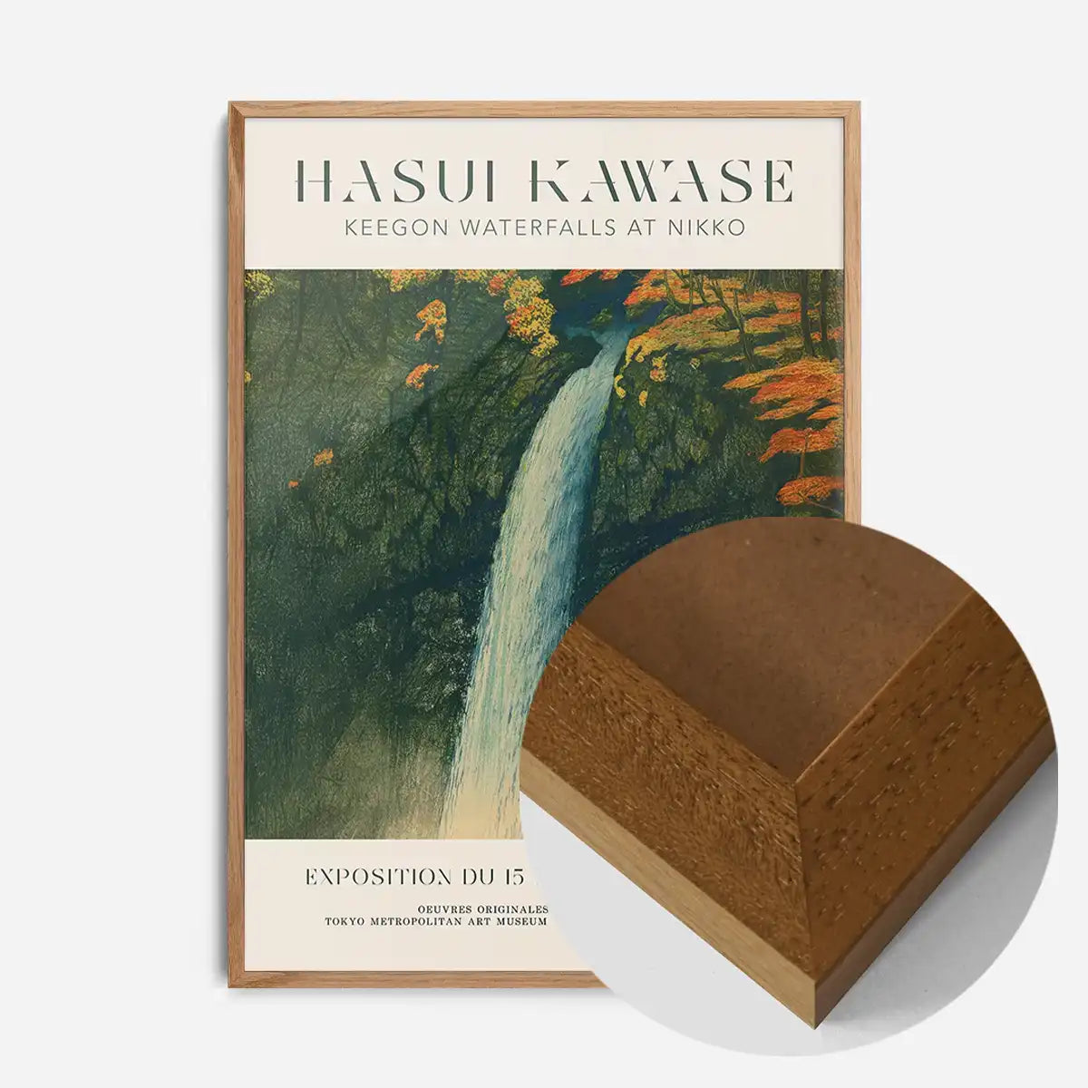 Hasui Kawase Keegon Waterfalls Exhibition Poster Print
