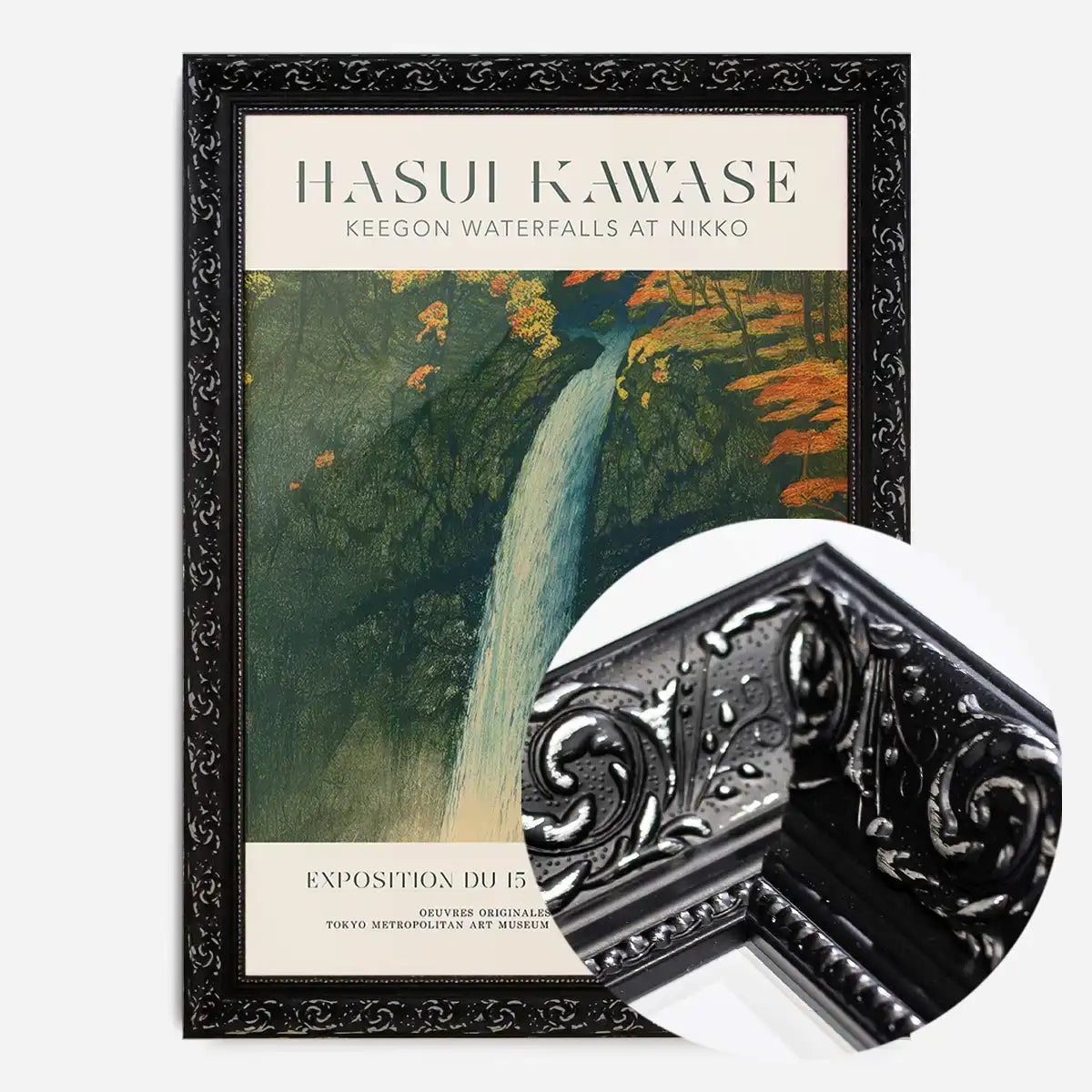 Hasui Kawase Keegon Waterfalls Exhibition Poster Print