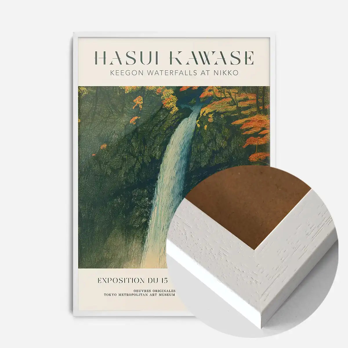 Hasui Kawase Keegon Waterfalls Exhibition Poster Print