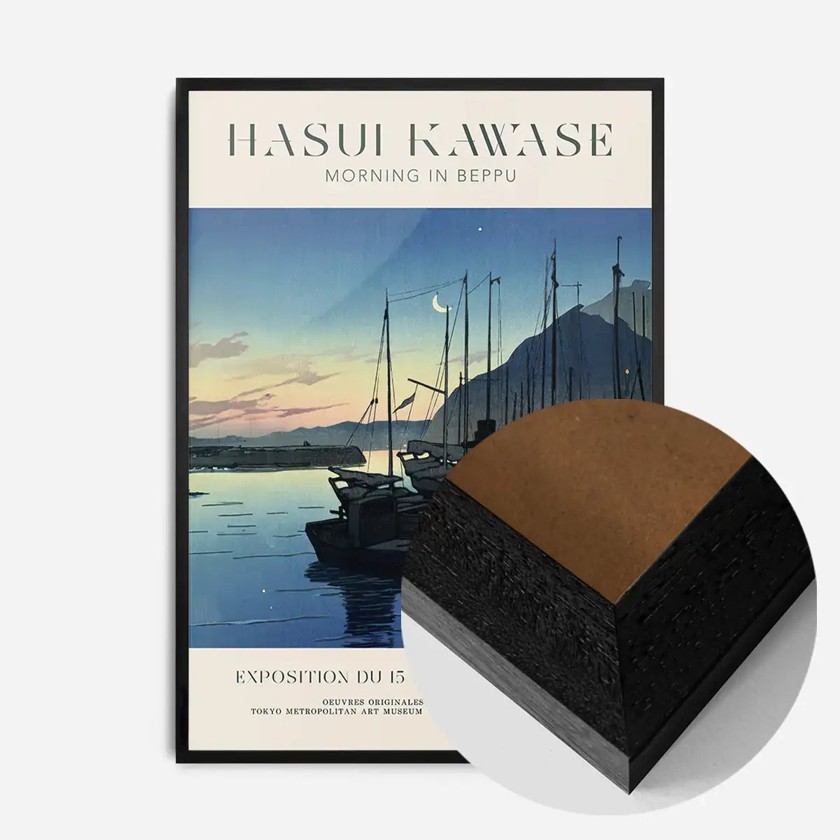 Hasui Kawase Morning in Beppu Exhibition Poster Print