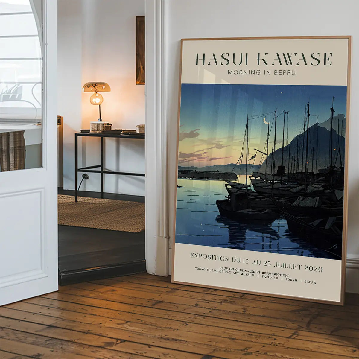 Hasui Kawase Morning in Beppu Exhibition Poster Print